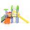 Happy Color Kindergarten Children Play House Set Plastic Outdoor Playground Equipment with Slide for Kids 5-10 Kids 1 Years