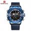 NAVIFORCE NF9153L Men Fashionable Analog Digital Top Brand Luxury Watch Leather Bands Luminous Man Watches