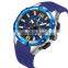 Megir 2161G Trend Relogio Masculino Quartz Movement Silicone Chrono Luminous Waterproof Sport Men Wristwatch