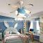 New Model Helicopter Aircraft LED Ceiling Fan Light With Remote Control for Kids Bedroom Pendant Light