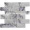High Quality Turkish Milas Lilac White Marble With Black Veins Split Face Mosaic for Your Home Decorations Cem -SF-56-02