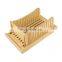 Bamboo Bread Slicer Homemade Bread with Crumb Tray And Knife