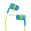 high quality low price colorful earphone