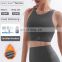 Winter Factory Sales Warm Shell Thickened Sports Bras High Impact Strappy Yoga Tops
