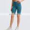 2022 New Summer Yoga Sports Biker Shorts With Side Pockets Women High Waist Workout Fitness Gym Clothing