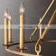 Indoor Decoration ENGLISH Simple Openwork Round Candle lampshade Chandelier Living Room Dining Room Bedroom Lighting