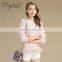 Custom Ruffled Collar Sweaters 100 % Cashmere Knitted Sweater Women