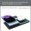High Quality X455 15W Vertical Folding 3 In1 Magnetic Wireless Phone Charger Stand For Iphone 12 13 Series