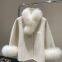 Precious small cape double-sided cashmere coat for women in autumn and winter small wool rich woman fox fur collar coat short