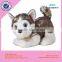 Lovely realistic plush husky dog toy