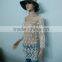 Milk silk vest or long sleeve for ladies embroidery water soluble lace