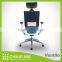 Black Backrest, Blue Mesh, Blue Seat Office Mesh Chair with Adjustable Aluminum Armrest and 3D Headrest Aluminum Base