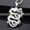 Scaly Dragon of hollow stainless steel jewelry necklace