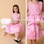 Pink Embroidery Baby Dress Kids Fashion Dresses Latest Dress Designs