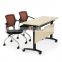 Office Meeting Training Folding Table With Wheels Computer Desk