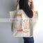 Canvas Tote Bag - Screen Printed Recycled Cotton Grocery Bag - Large Canvas Shopper Tote - Reusable and Washable - Eco Friendly