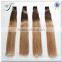 cheap price double drawn thick ends indian ombre color tape hair extension