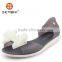 Hot sale wholesale women plastic flat sandal shoes Crystal sandal shoes jelly PVC shoes with nice bow