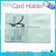 Bank credit plastic card covers with back pocket