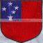 The north africa flag designs 100% embroidery patch iron on backing