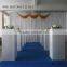 party and wedding decoration new design square pure white glass fiber vase for wedding decoration flower stand(MS-224)