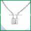 Hollow Key Lock Pendant Luxury Necklace