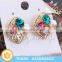 Classic Multi Color Artificial Diamond Earrings for Womens