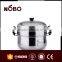 stainless steel steam cooking pot with double bottom