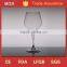 Hand made glassware wine glass wonky wine glass