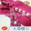 China XLY zipper #5 close end pink color rhinestone zipper