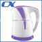 1.8L 2000W Electrical Appliances Automatic Shut-off Plastic Best Electric Kettle With Led Light