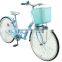 24 inch single speed pink women city bicycles