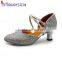 Women eleglance low heel ballroom dancing shoes