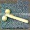 Hand Held Handmade Wooden Foot Roller Massager For Home Use