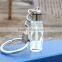 Glass Octagonal Custom Keychain / Promotion Crystal Custom Keychain