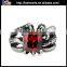 Hot Men's Titanium Ruby Ring ,316L Stinless Steel Ruby Ring