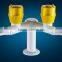 Two-way deck mounted gas tap/gas valve