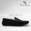 genuine leather trendy men casual flat shoes