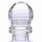 square 800ml glass cocktail shaker with round crystal cap