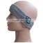 Bluetooth Headset Earphone Hands- free Music Play Headband Headwrap Cap for Sports