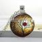 Vintage Custom Photo Glass Dome Necklace Pendant DIY glass dome jewelry handmade jewelry