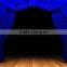 Blue velvet fabrics curtains used stage curtains for sale                        
                                                Quality Choice