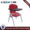 office furniture leather folding chair with steel frame conference chair with writing table HX-TRC005