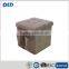 F / R Leather Ottoman pouf with Pockets