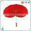 Hot sale promotional fashion heart shaped wedding umbrella