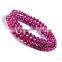 Fashion jewelry crystal jewelry wholesale hot Purple Rose 567A purple teeth Ukraine GARNET BRACELET MULTI ring on hand