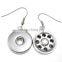 Wholesale snap button jewelry metal snap button earring for fashion woman