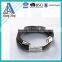 Customized Logo Genuine Mens Handmade Braided Leather Bracelet