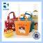 different colors shopping bags lunch bag