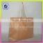 tote bags nature color hot sale jute and cotton material women handbag